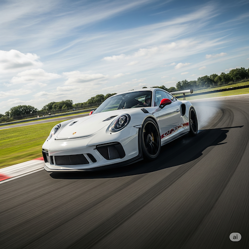porsche mit sportreifen